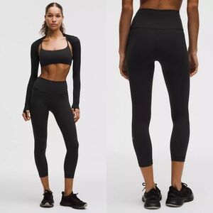 lululemon Wunder Train High Rise Crop 23” Black Women’s 2